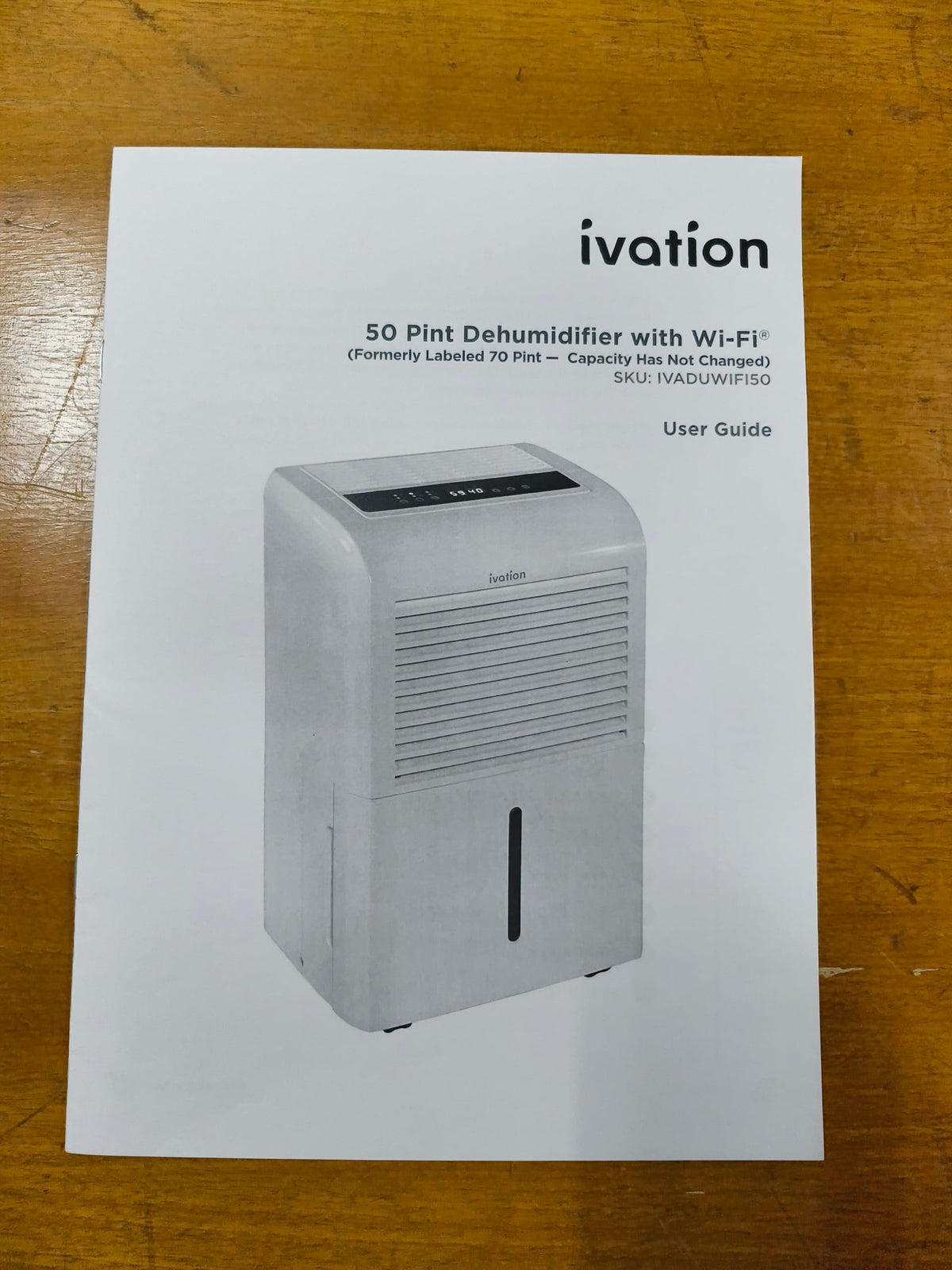 50 Pint Smart Wi-Fi Dehumidifier with Hose K40402