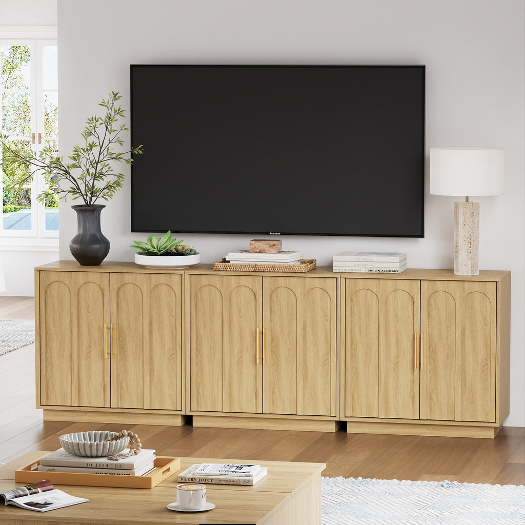 31.5" Oak Sideboard Buffet Cabinet with Storage T73521