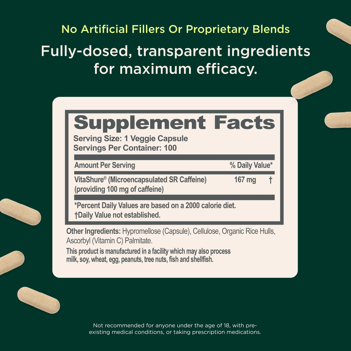 Caffeine 100mg V751