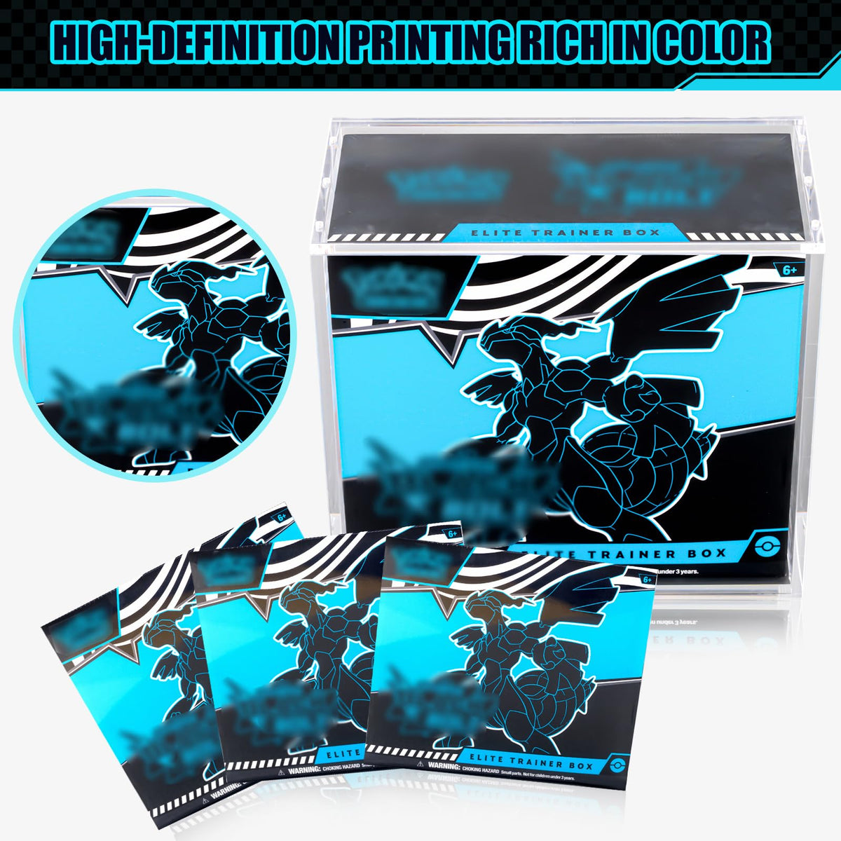 8mm+5mm Ultra Thick Stackable Acrylic Protector with Strong Magnets G111