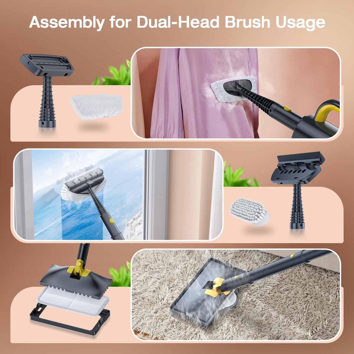 10-in-1 Detachable Handheld Steam Cleaner R810