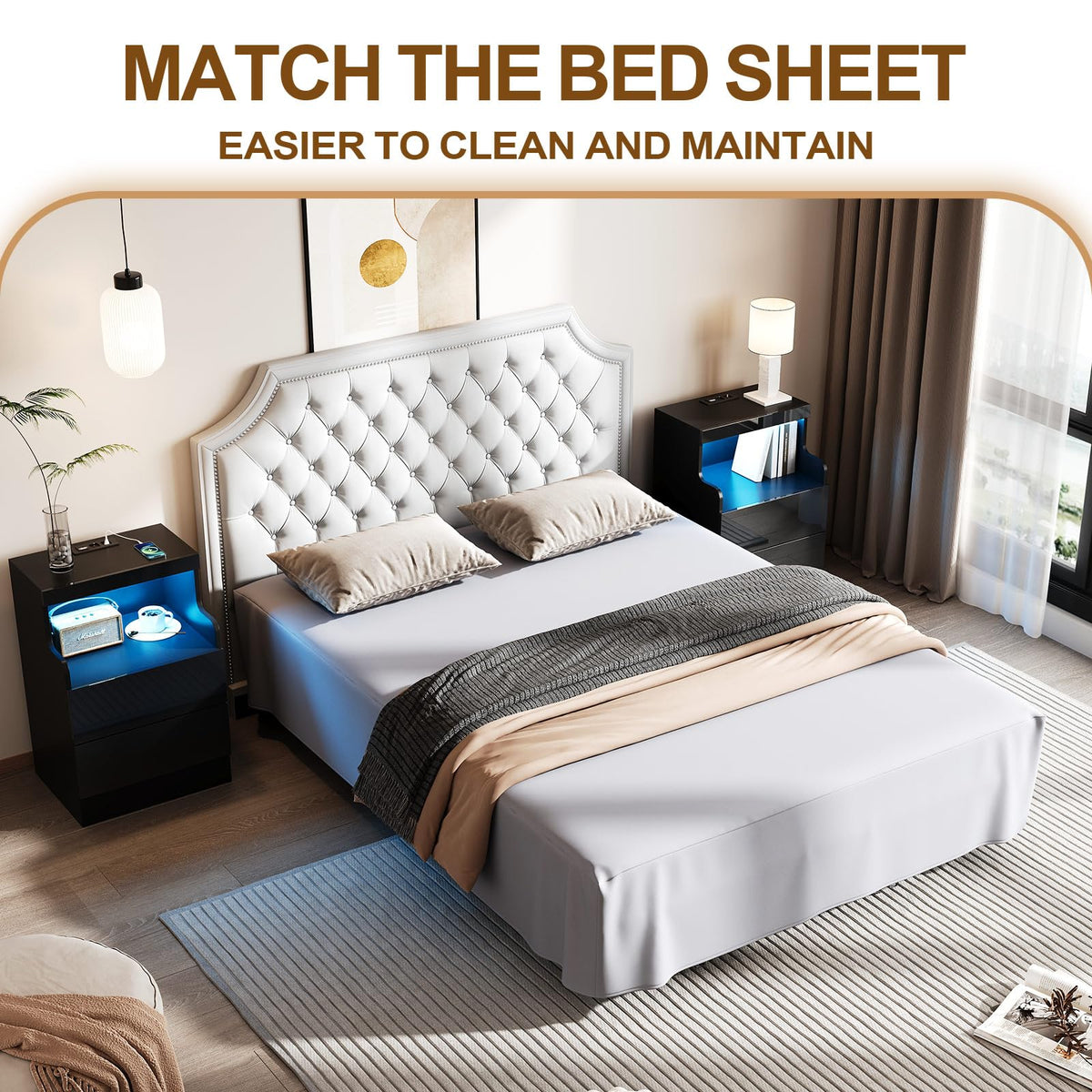 Full Size Folding Bed with 5" Memory Foam Mattress Y84056
