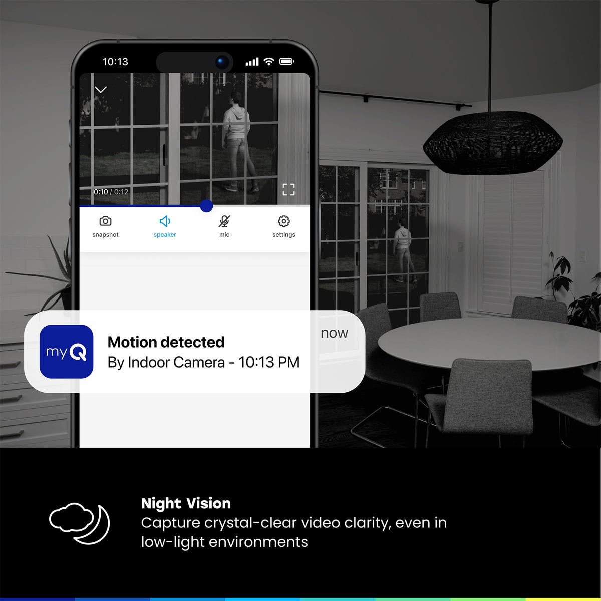 2K Smart Wi-Fi Indoor Security Camera with Night Vision Q3828