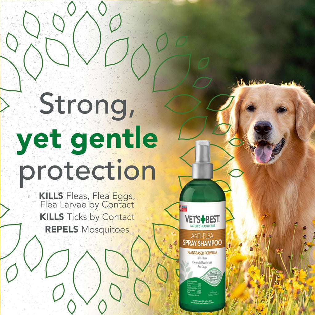 Flea & Tick Shampoo for Dogs 16 oz O3521