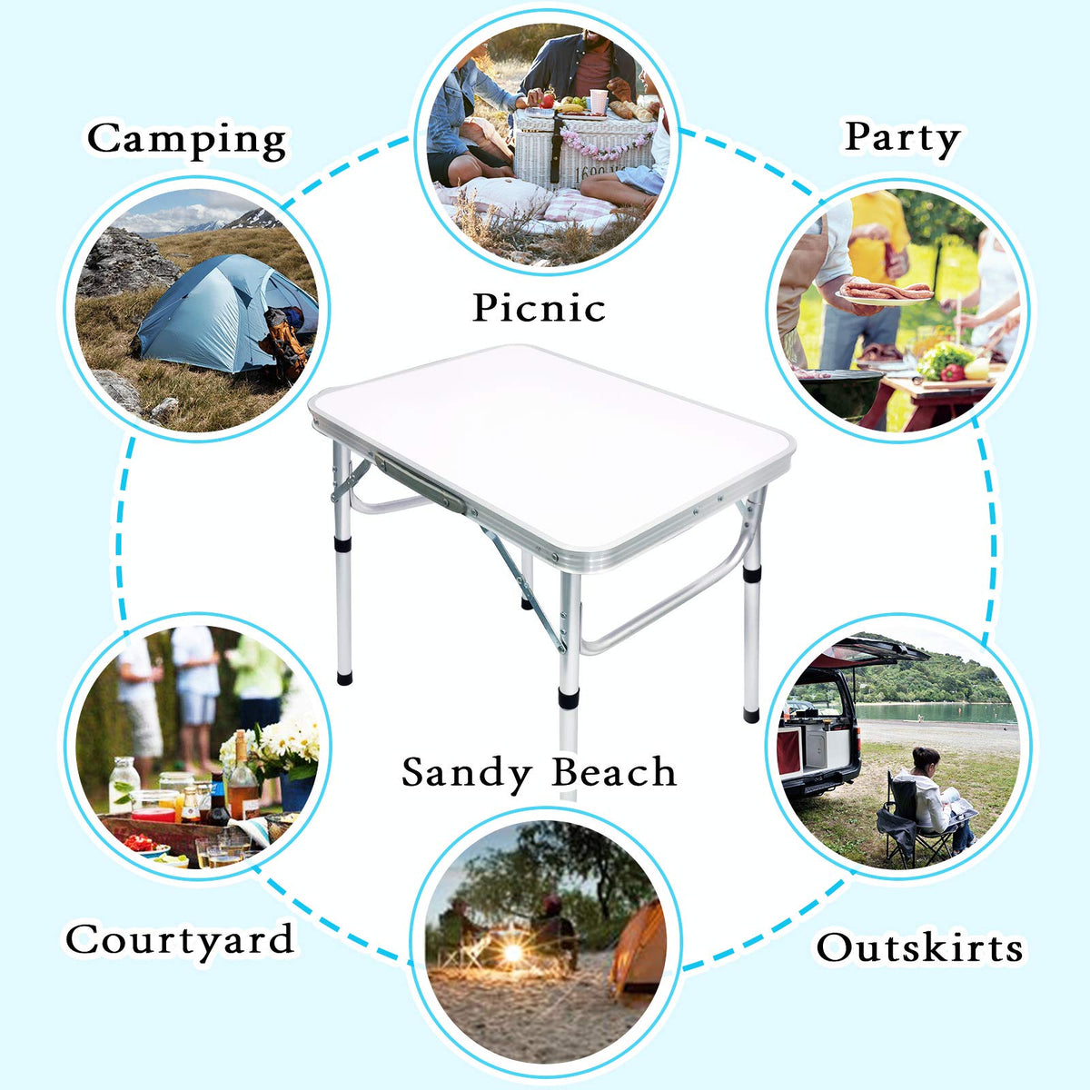 Small Folding Camping Table K762114