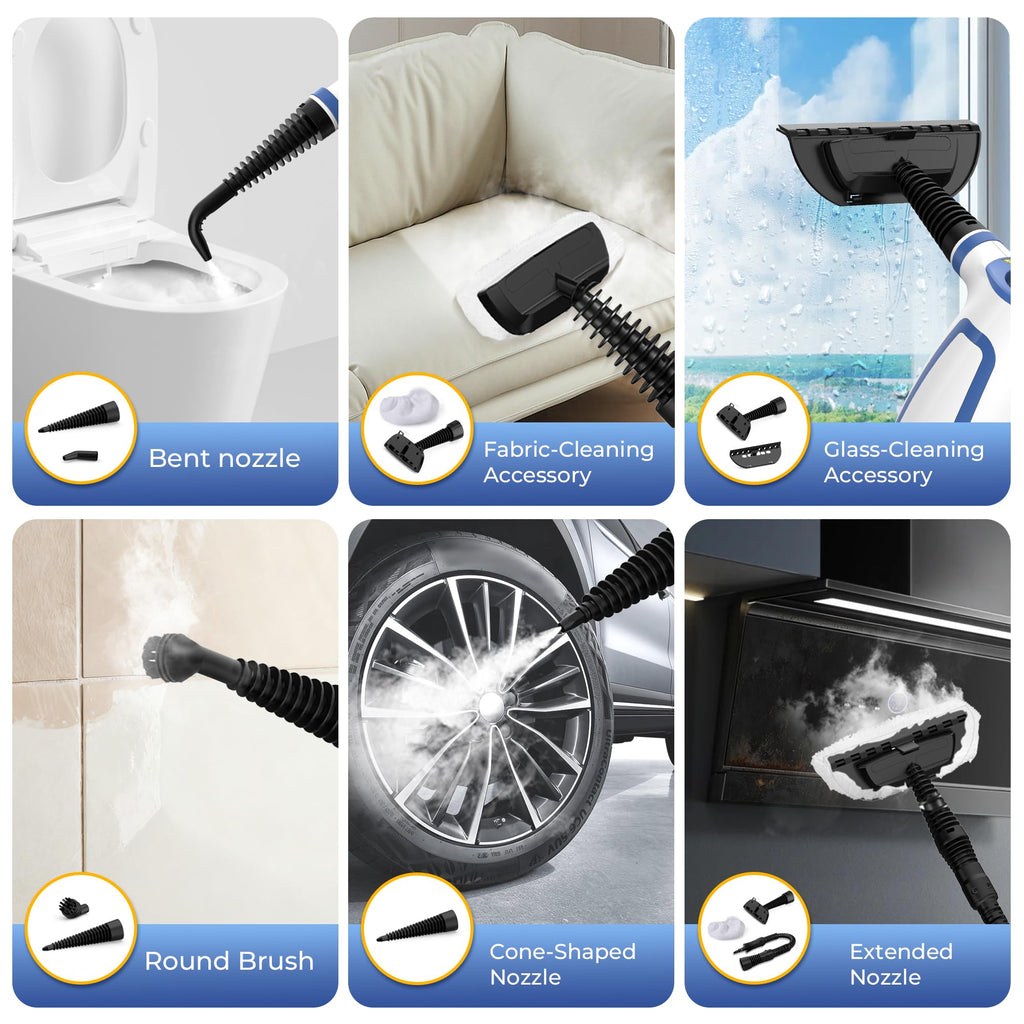 Handheld Steam Cleaner with 11 Accessories J8499