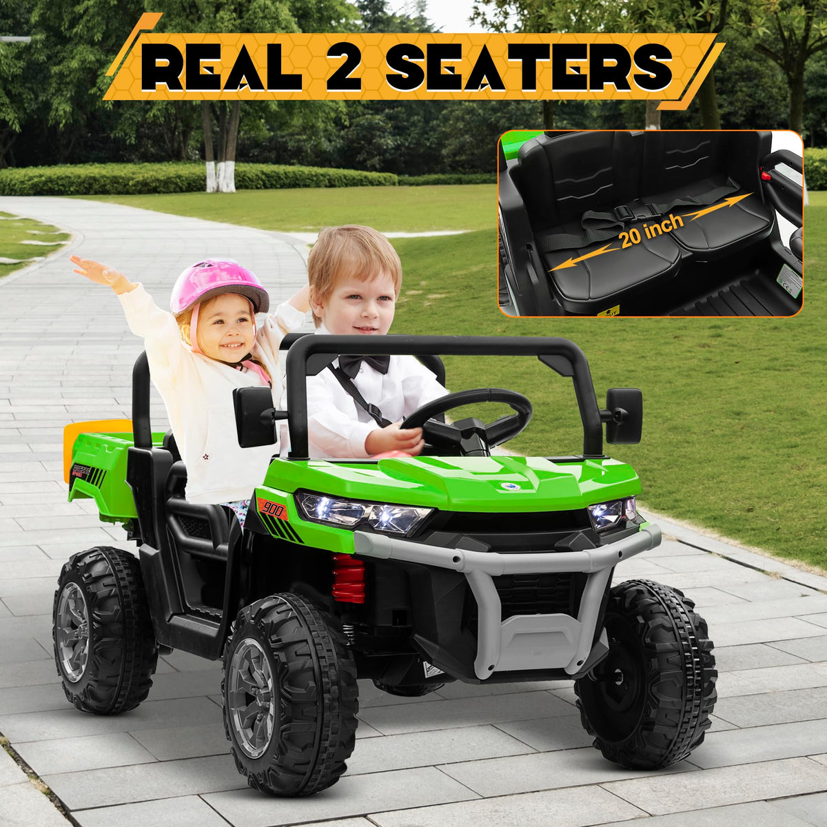 24V 4WD Ride on Car Dump Truck W94219