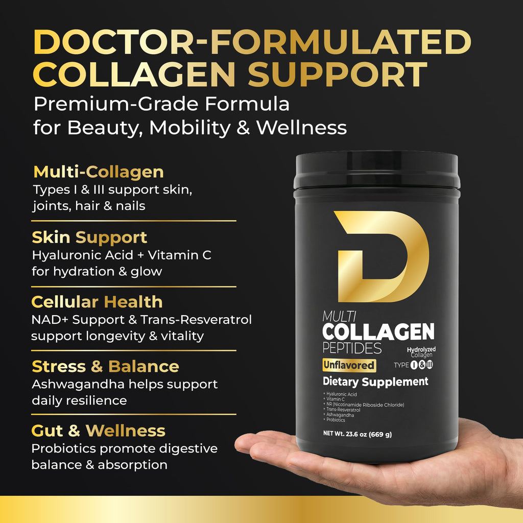 Multi Collagen Peptides Powder Unflavored 30 Servings Z4368