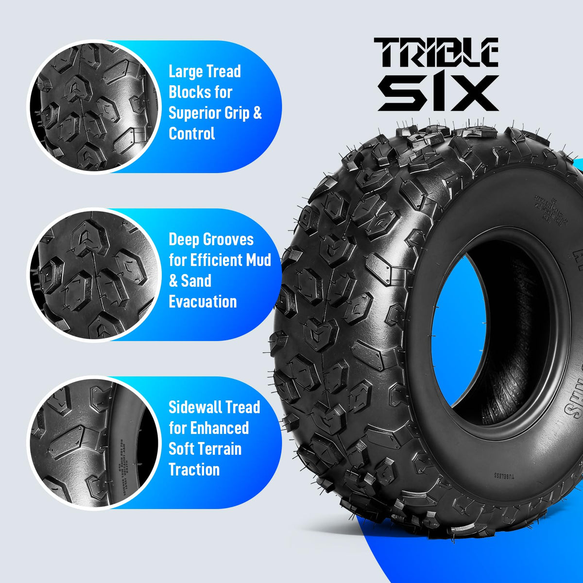 Set of 4 ATV/UTV Tires 19x7-8 S71951