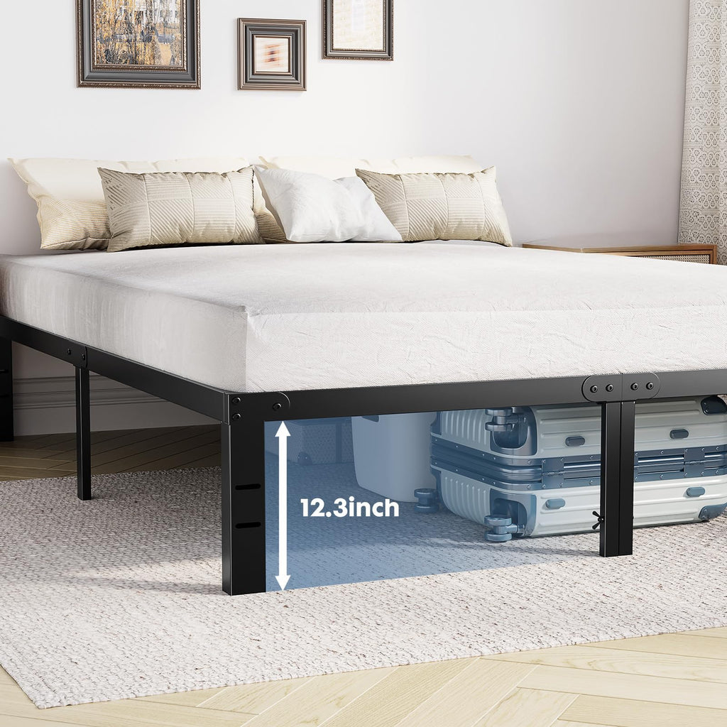 Queen Metal Slat Platform Bed Frame 14 Inch Y910675