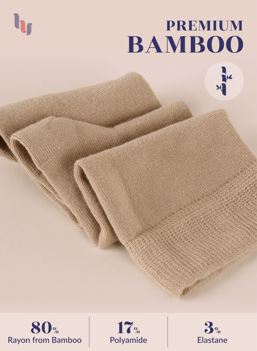 Rayon from Bamboo Knee High Socks 4 Pairs I301