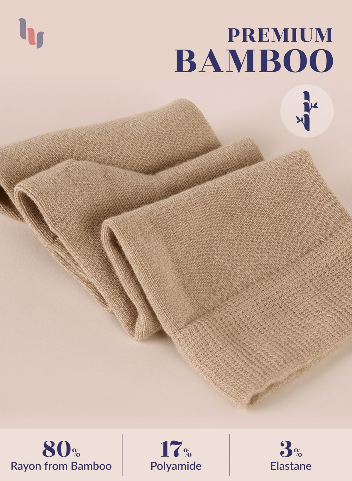 Rayon from Bamboo Knee High Socks 4 Pairs I301
