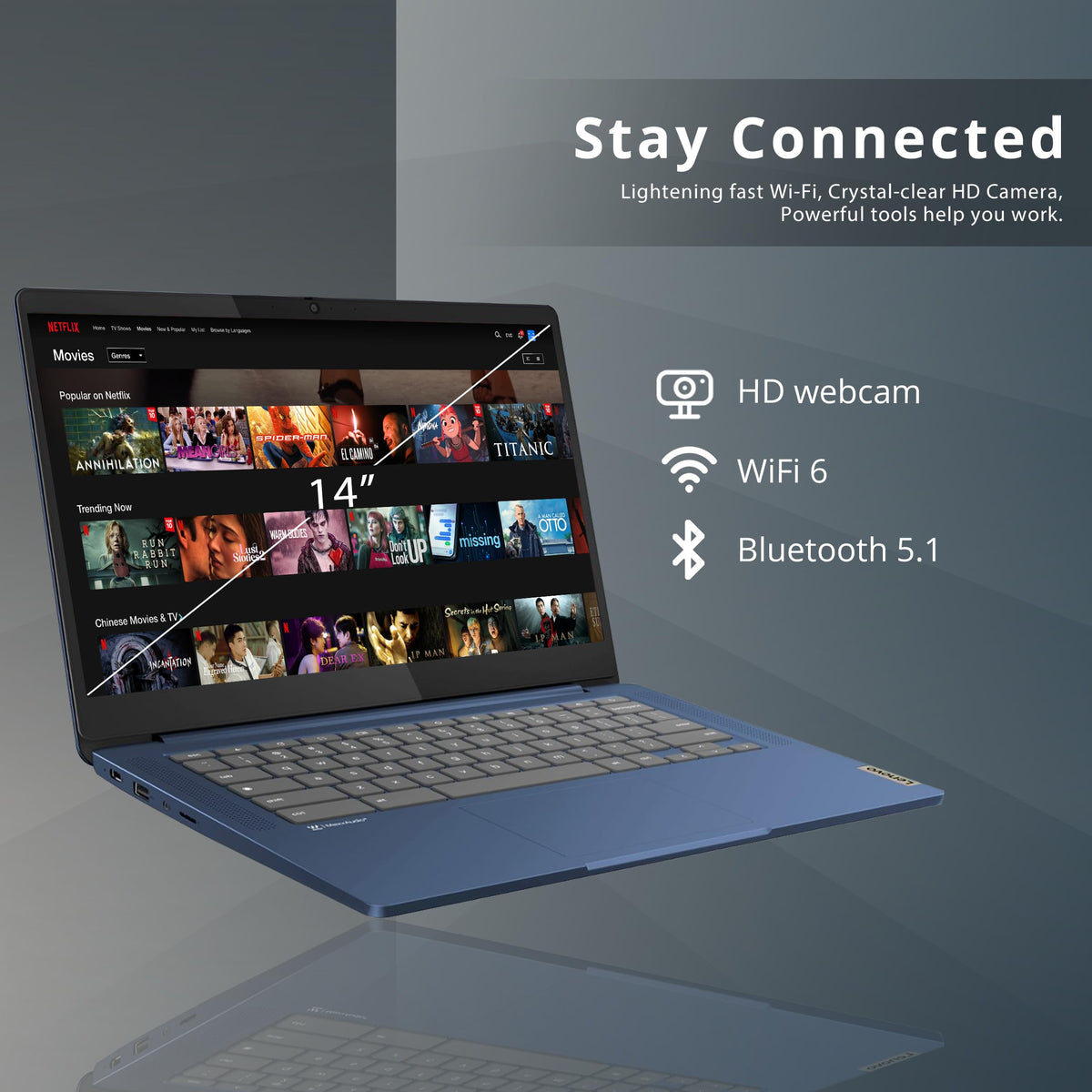 14″ FHD Touchscreen Chromebook B46588