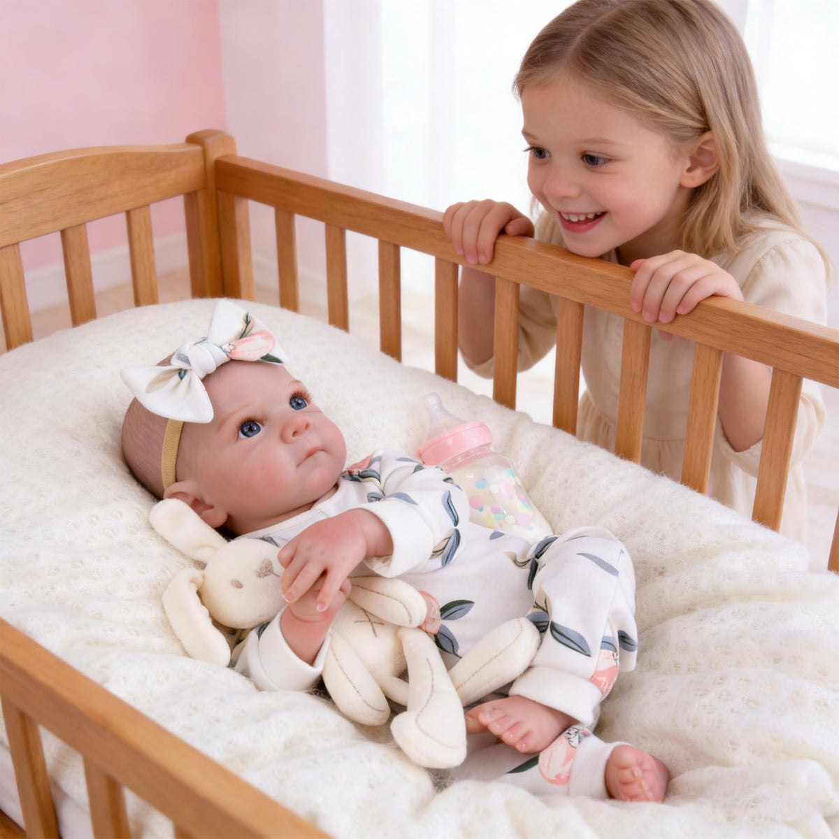 20 Inch Lifelike Reborn Baby Dolls Girl with Poseable Body H214991