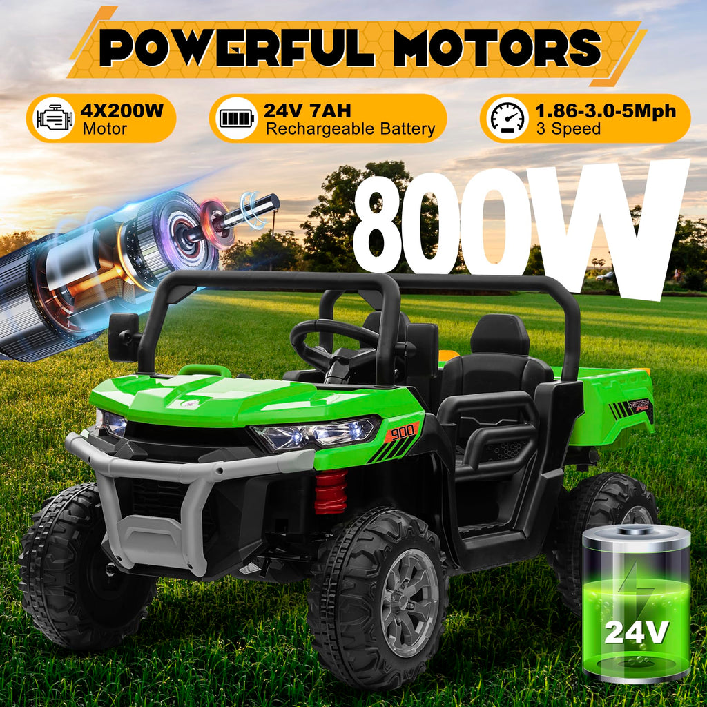 24V 4WD Ride on Car Dump Truck W94219