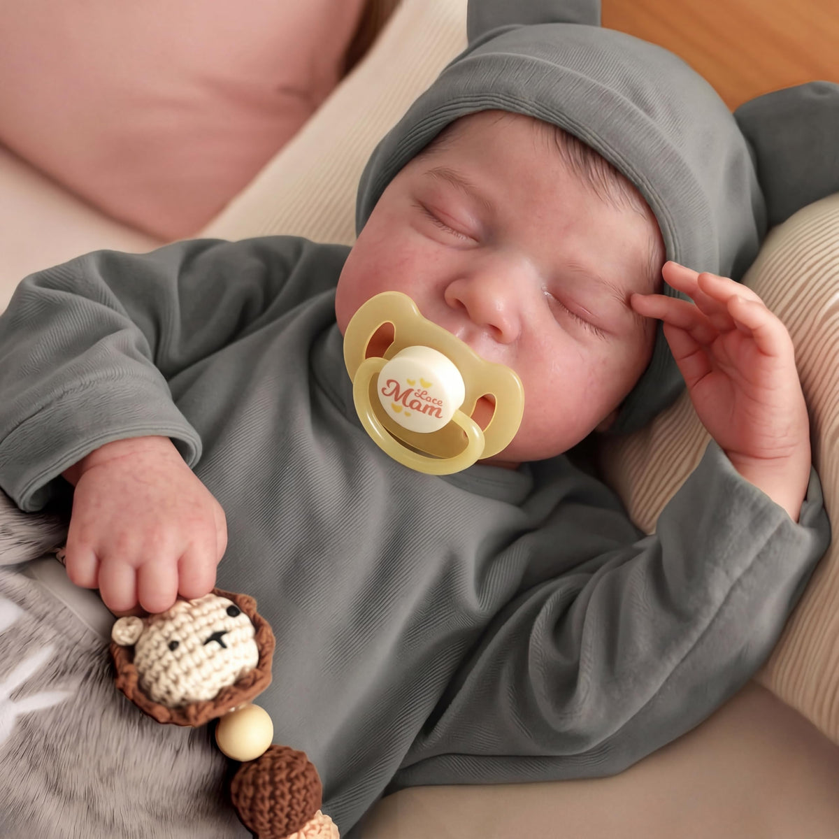 20 Inch Realistic Newborn Baby Doll with Poseable Body F177