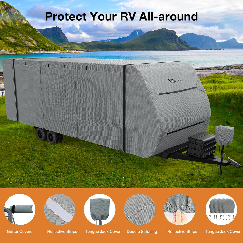 30-33FT Water-Resistant Travel Trailer RV Cover H676590