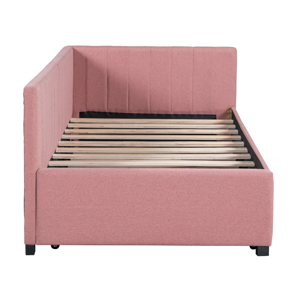 Twin Size Linen Upholstered Daybed with Trundle F530