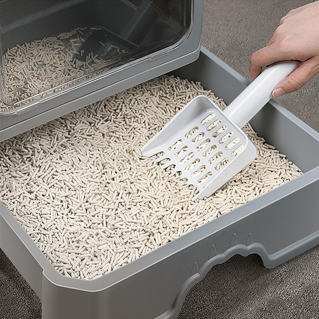 Foldable Enclosed Cat Litter Box with Lid E6985