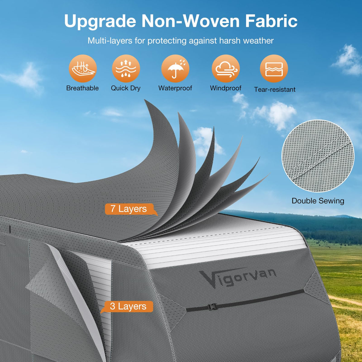 30-33FT Water-Resistant Travel Trailer RV Cover H676590