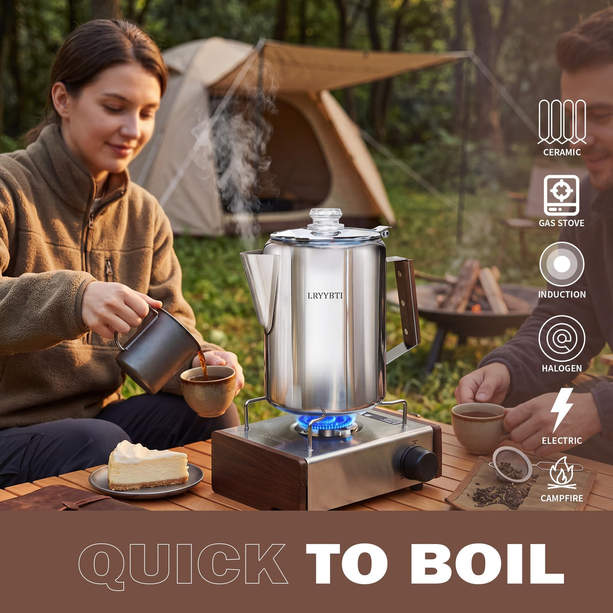 Stainless Steel 9 Cup Coffee Percolator G12269