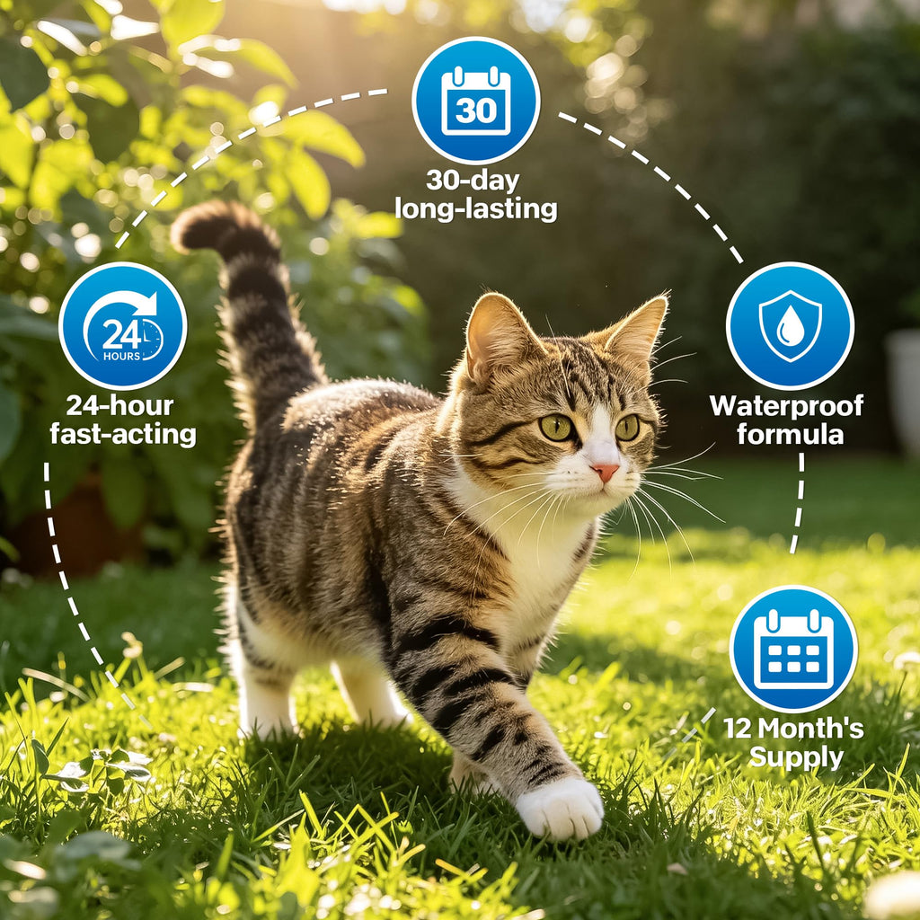 Topical Flea and Tick for Cats 6 Doses F41978
