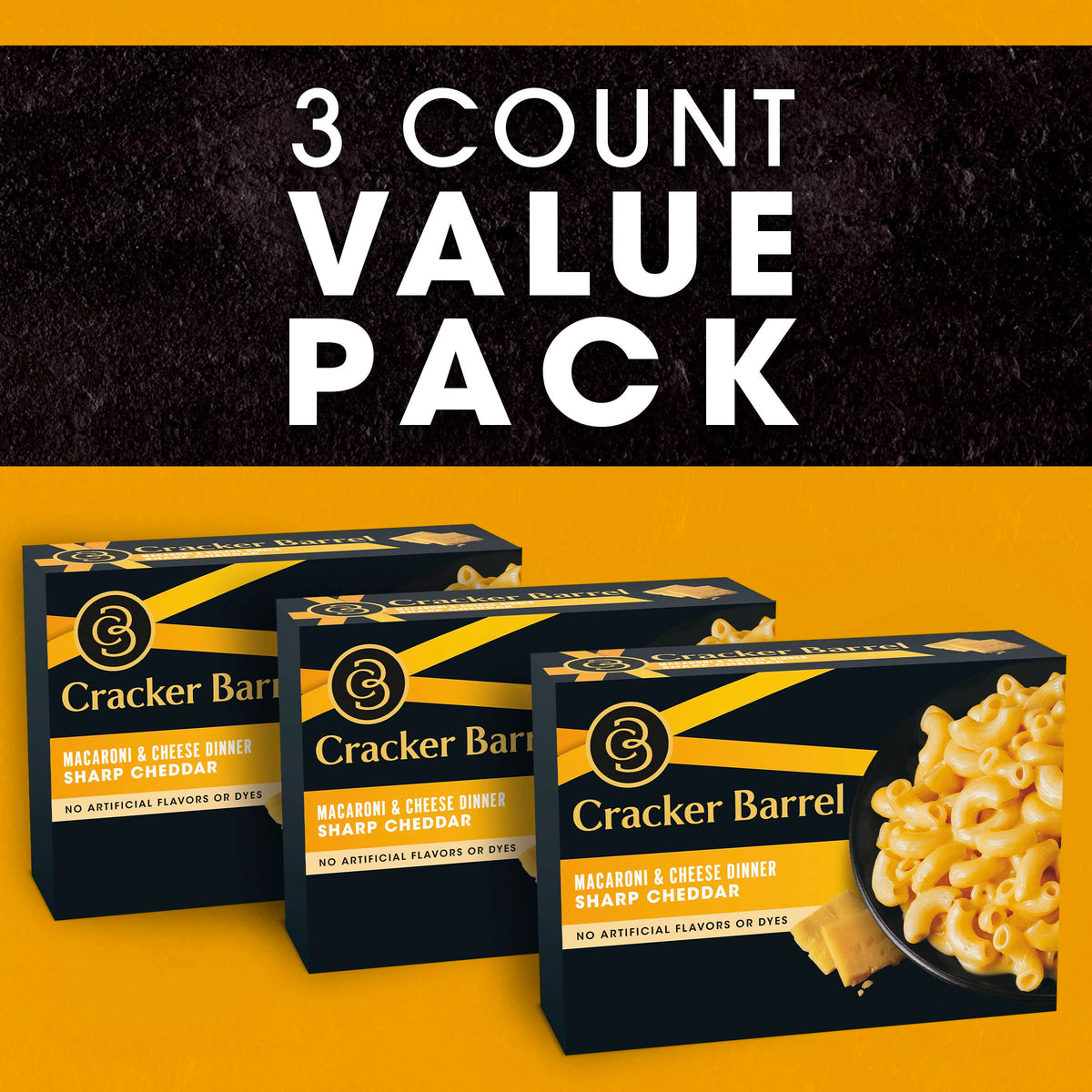 Sharp Cheddar Macaroni & Cheese Dinner 3 ct O948550