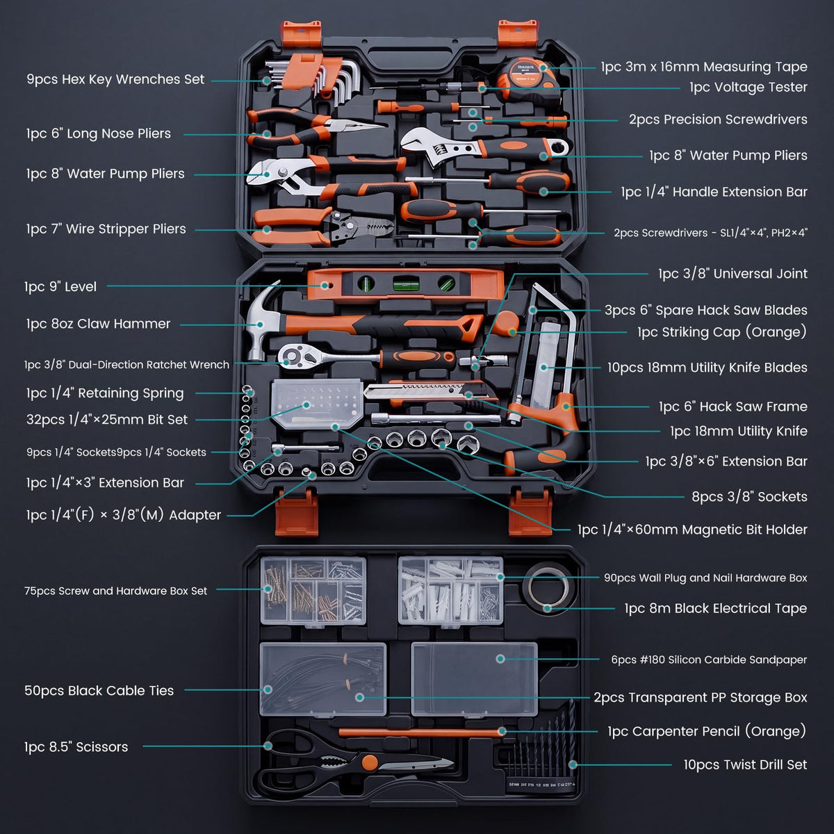 330-Piece Tool Box Set A648917