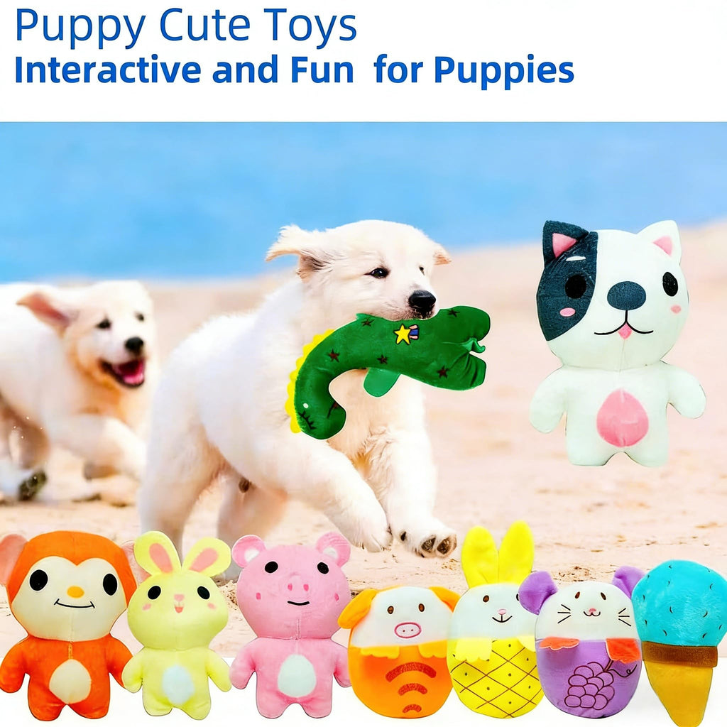 30 Pack Plush Squeaky Dog Toys M5416