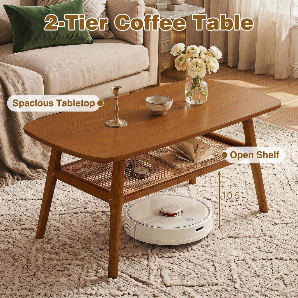 Rattan Wood Coffee Table C566479
