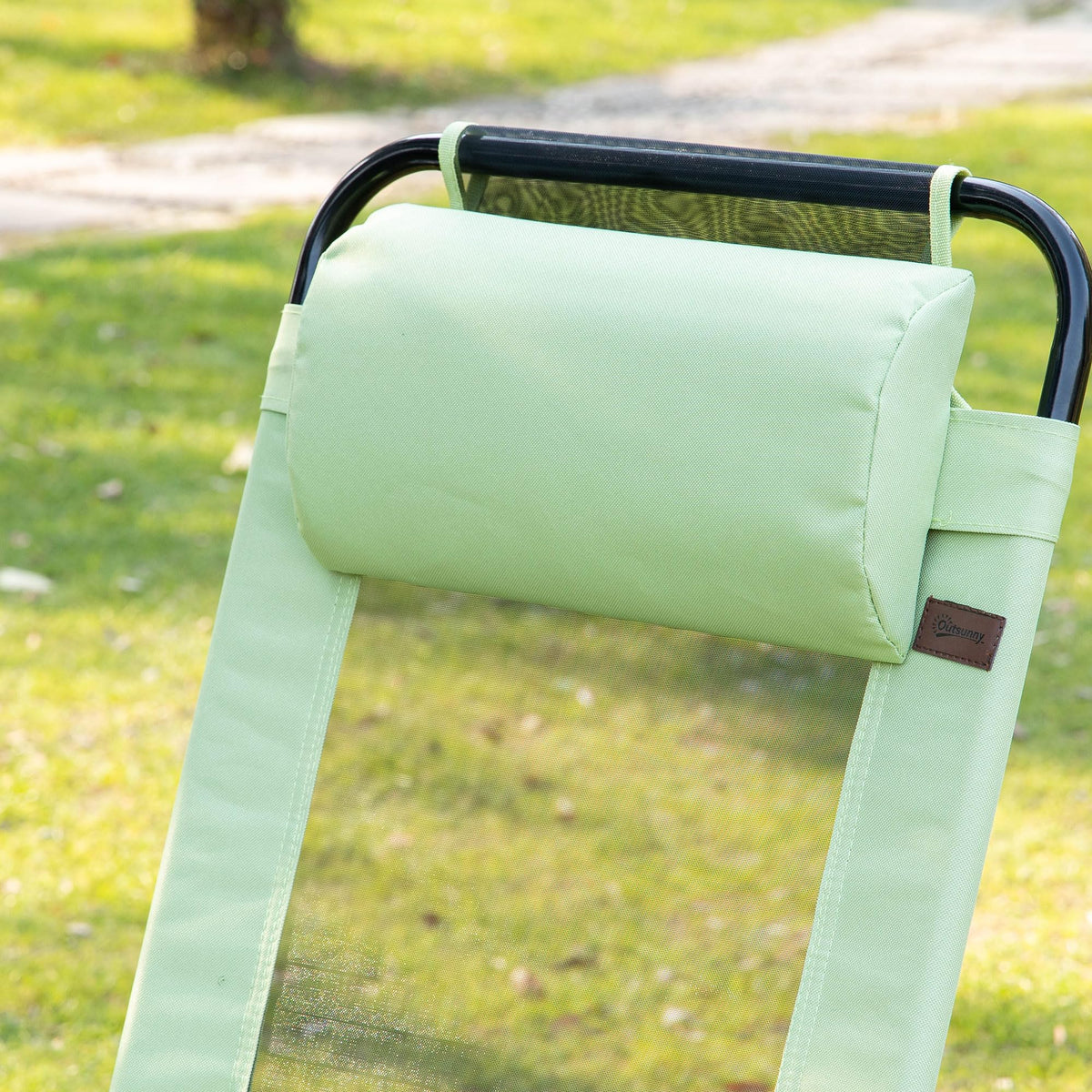 Folding Patio Dining Chairs Set of 2 Green P330343