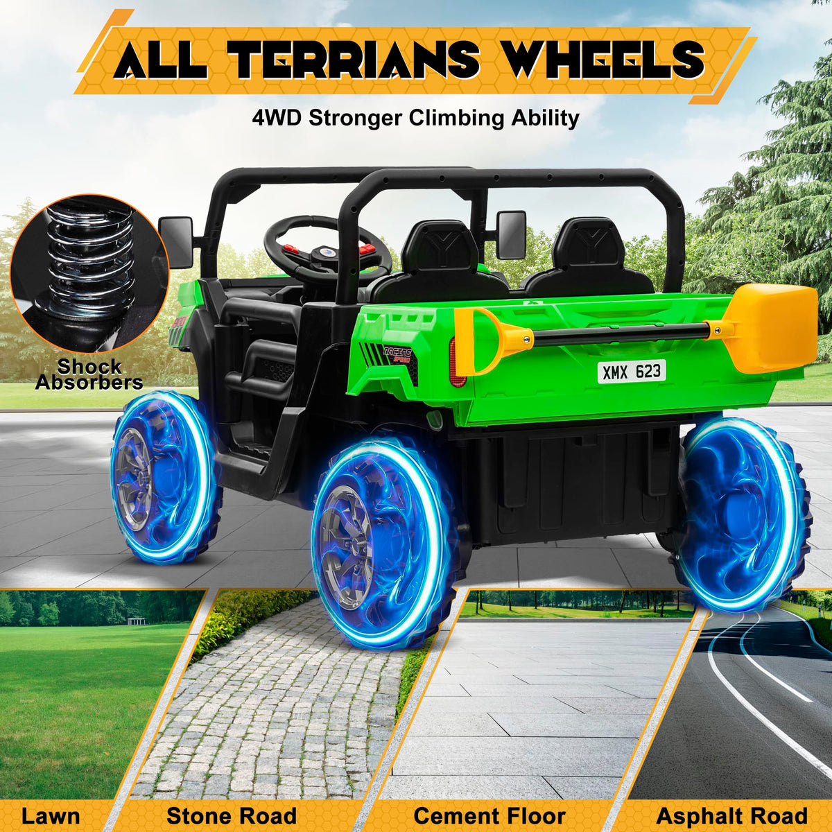 24V 4WD Ride on Car Dump Truck W94219