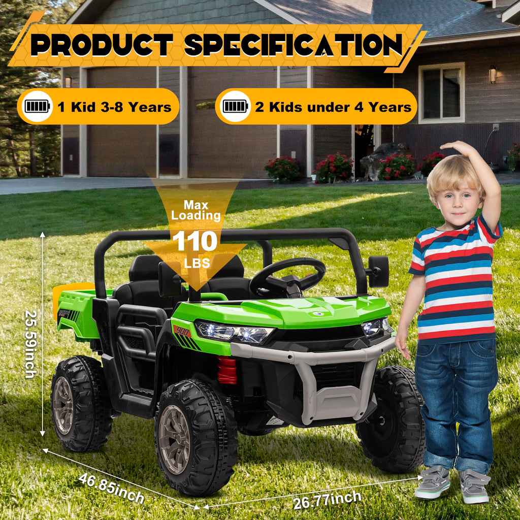 24V 4WD Ride on Car Dump Truck W94219